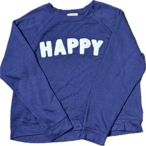 Women’s  Blue 'Happy' Sweatshirt